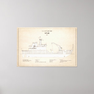 USCG Cutter Spar wlb-206 - SBD Canvas Print
