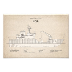 USCG Cutter Spar wlb-206 - SBD Photo Print