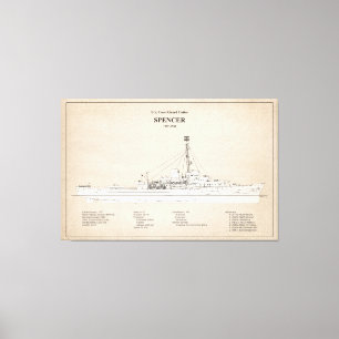 USCG Cutter Spencer wpg-36 - SBD Canvas Print