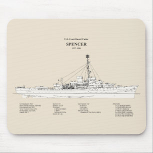USCG Cutter Spencer wpg-36 - SBD Mouse Mat