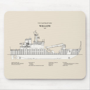 USCG Cutter Willow wlb-202 - SBD Mouse Mat