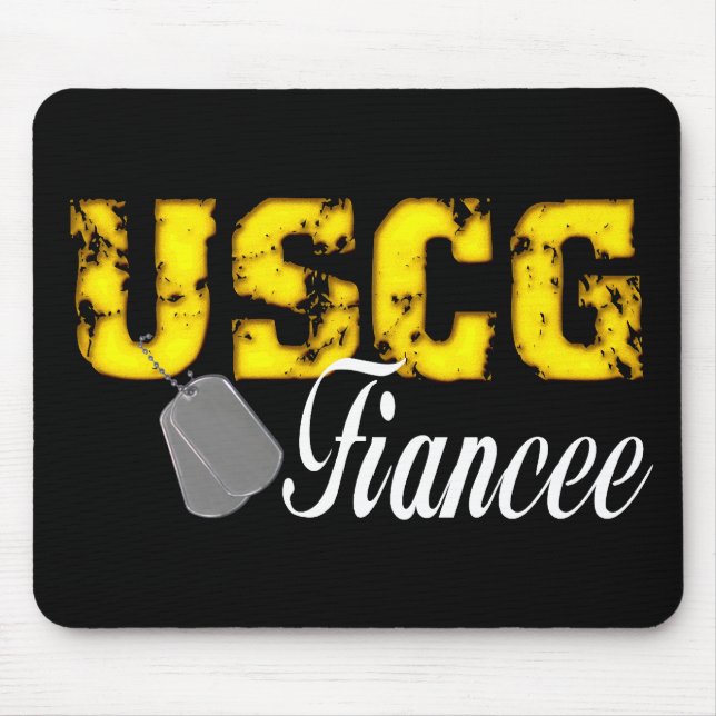 USCG Fiancee Mouse Mat (Front)