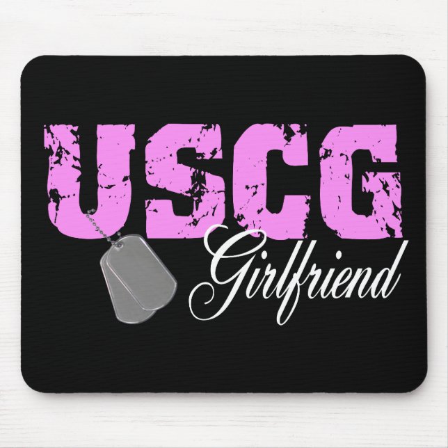USCG Girlfriend Mouse Mat (Front)