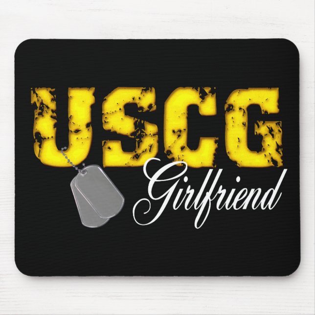 USCG Girlfriend Mouse Mat (Front)