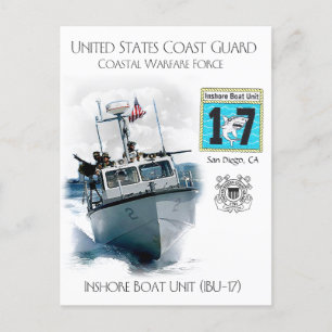 USCG Inshore Boat Unit IBU-17 Postcard