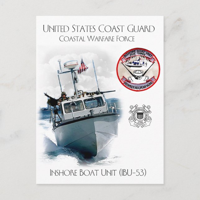 USCG Inshore Boat Unit IBU-53 Postcard (Front)