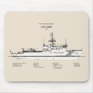 USCG Legare wmec-912 - SBD Mouse Mat