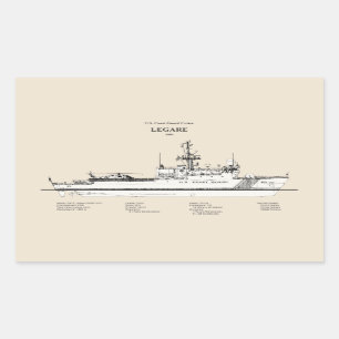 USCG Legare wmec-912 - SBD Rectangular Sticker