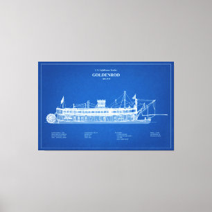 USCG Lighthouse Tender Goldenrod – ABD Canvas Print