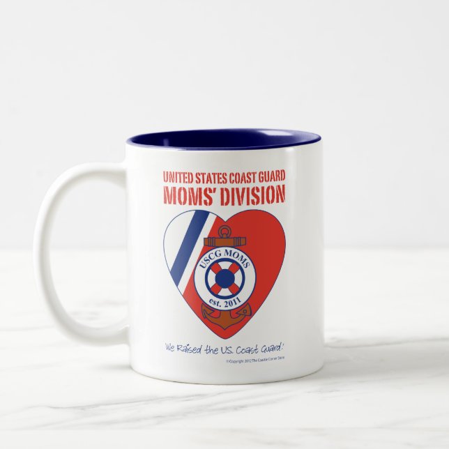 USCG Moms' Division Two-Tone Mug (Left)