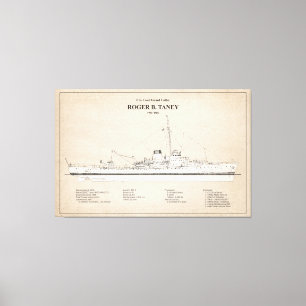 USCG Roger B. Taney whec-37 - SBD Canvas Print