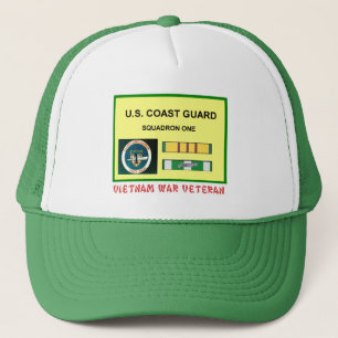 USCG SQUADRON ONE VIETNAM WAR VET TRUCKER HAT