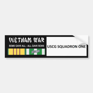 USCG SQUADRON ONE VIETNAM WAR VETERAN BUMPER STICKER