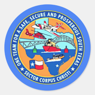 USCG Station Corpus Christi Texas Classic Round Sticker