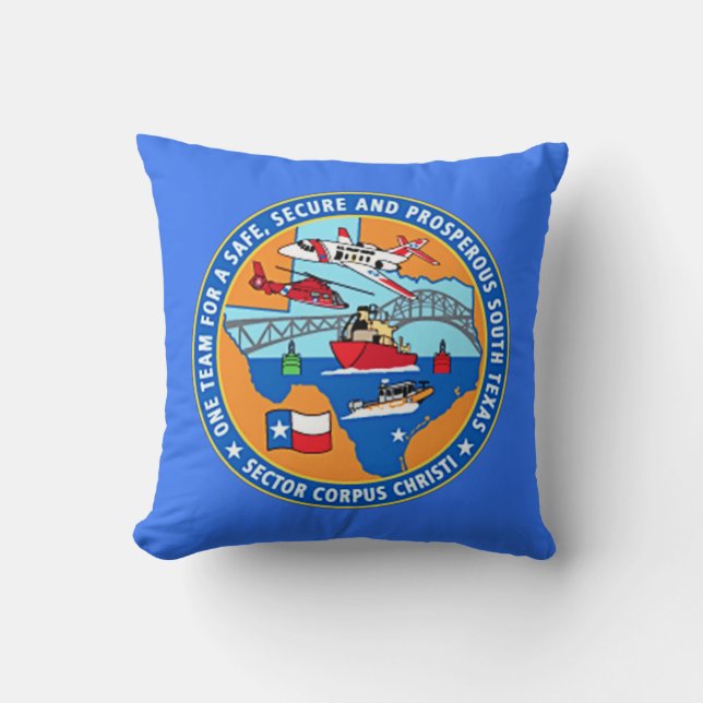 USCG Station Corpus Christi Texas Cushion (Front)