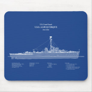 USCG USS Albuquerque PF-7 – ABD Mouse Mat