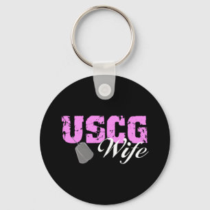 USCG Wife Key Ring