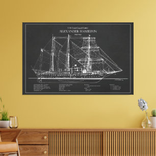 USCGC Alexander Hamilton wix-272 – ABD Canvas Print