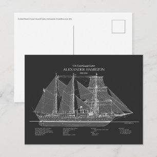 USCGC Alexander Hamilton wix-272 – ABD Postcard