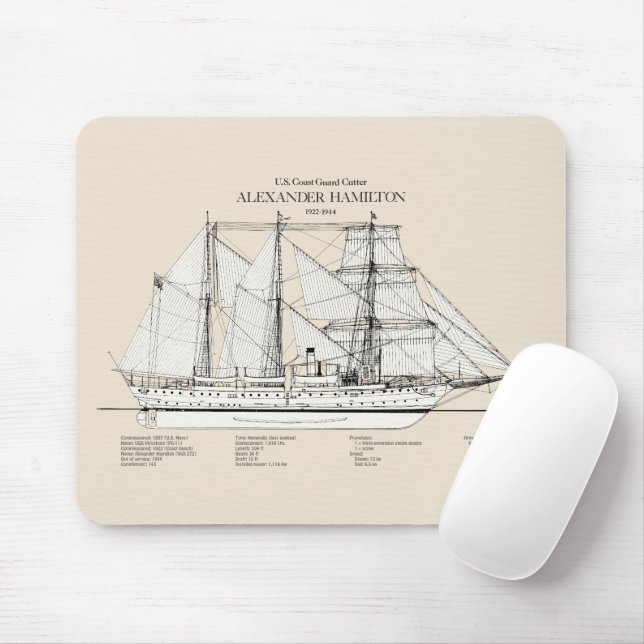 USCGC Alexander Hamilton wix-272 - SBD Mouse Mat (With Mouse)