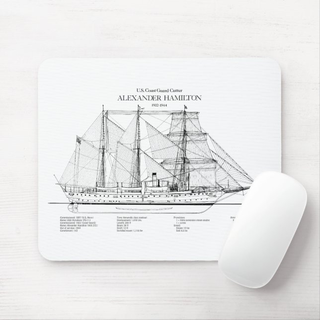 USCGC Alexander Hamilton wix-272 - SBD Mouse Mat (With Mouse)