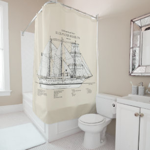 USCGC Alexander Hamilton wix-272 - SBD Shower Curtain