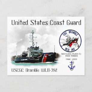 USCGC BRAMBLE WLB-392 BUOY TENDER-a Postcard
