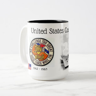 USCGC CHASE WHEC-718 CUTTER Two-Tone COFFEE MUG