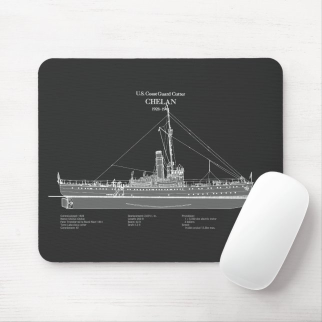 USCGC Chelan - ABD Mouse Mat (With Mouse)