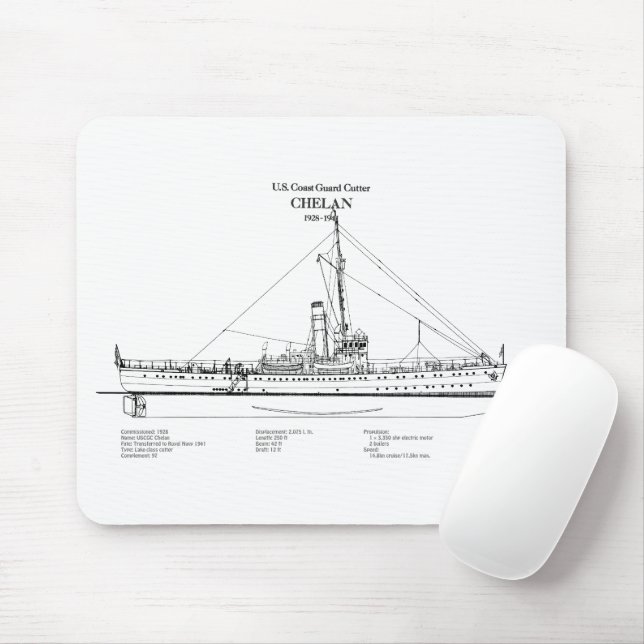 USCGC Chelan - SBD Mouse Mat (With Mouse)