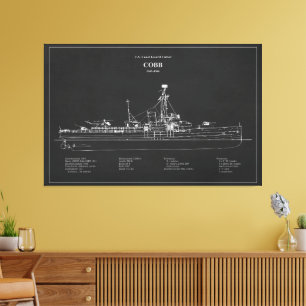 USCGC Cobb wpg-181 – PD Canvas Print
