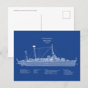 USCGC Duane wpg-33 – ABD Postcard