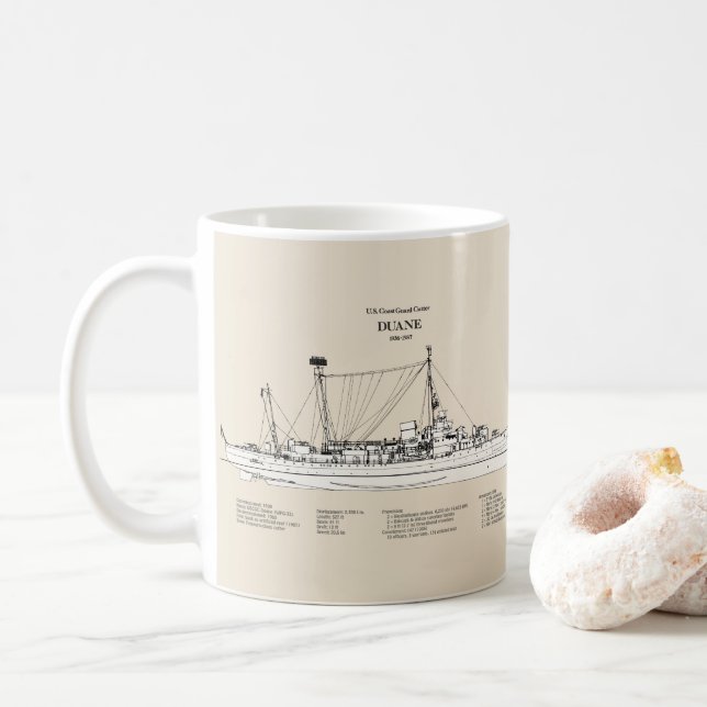 USCGC Duane wpg-33 - SBD Coffee Mug (With Donut)
