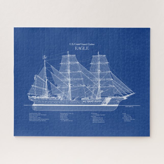 USCGC Eagle wix-327 – ABD Jigsaw Puzzle (Horizontal)