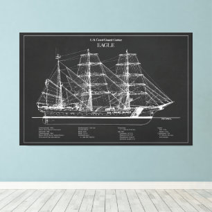 USCGC Eagle wix-327 – PD Canvas Print