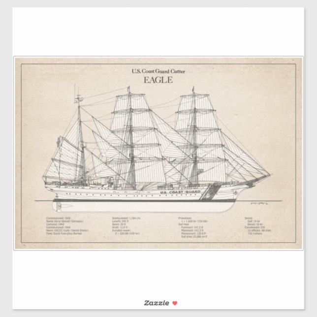 USCGC Eagle wix-327 - SBD (Sheet)