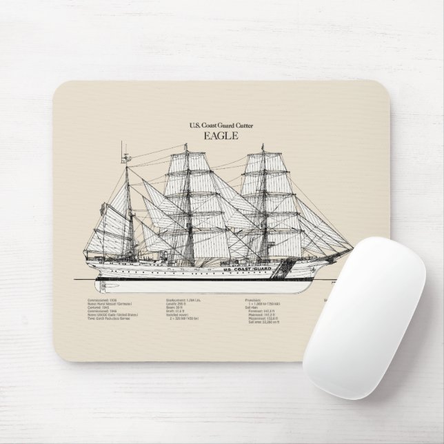 USCGC Eagle wix-327 - SBD Mouse Mat (With Mouse)