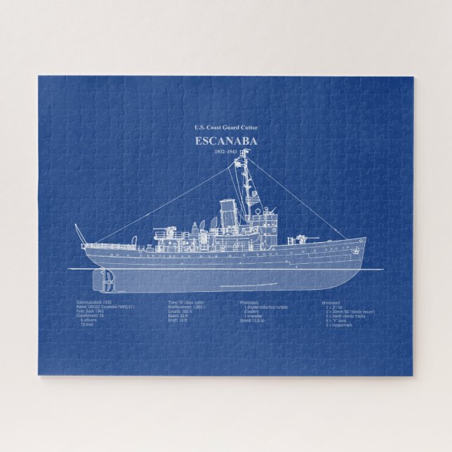 USCGC Escanaba wpc-77 – ABD Jigsaw Puzzle (Horizontal)