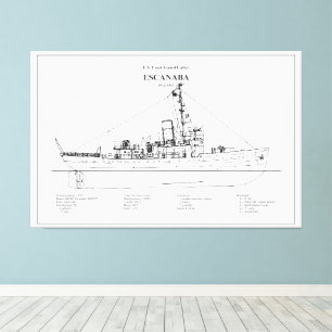 USCGC Escanaba wpc-77 - BD Canvas Print