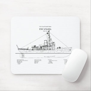 USCGC Escanaba wpc-77 - BD Mouse Mat