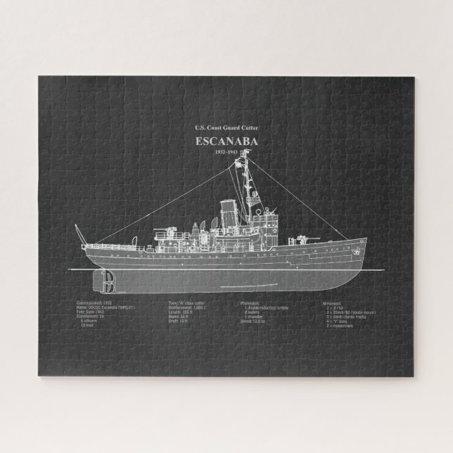 USCGC Escanaba wpc-77 – PD Jigsaw Puzzle (Horizontal)