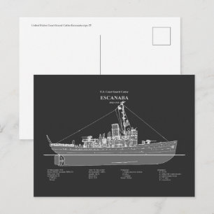 USCGC Escanaba wpc-77 – PD Postcard