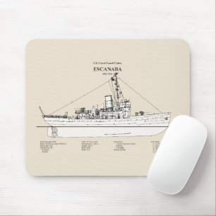 USCGC Escanaba wpc-77 - SBD Mouse Mat