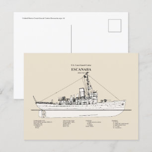 USCGC Escanaba wpc-77 - SBD Postcard