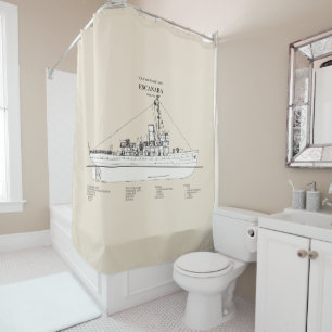 USCGC Escanaba wpc-77 - SBD Shower Curtain