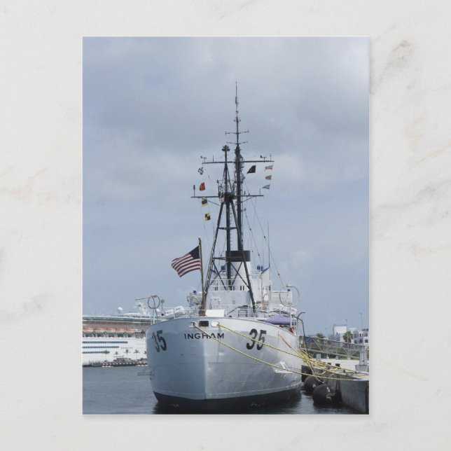 USCGC Ingham Postcard (Front)