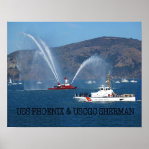 USCGC SHERMAN & FIREBOAT PHOENIX POSTER