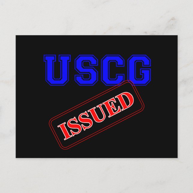 uscgissuedblk postcard (Front)