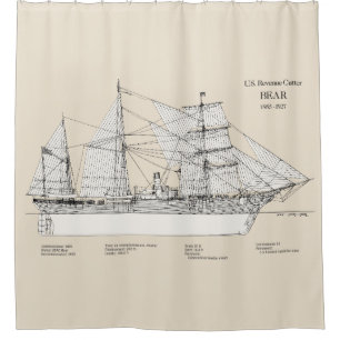 USCGRC USRC Bear - SBD Shower Curtain