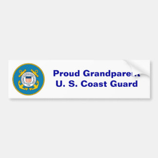 USCGSealcolor, Proud GrandparentU. S. Coast Guard Bumper Sticker